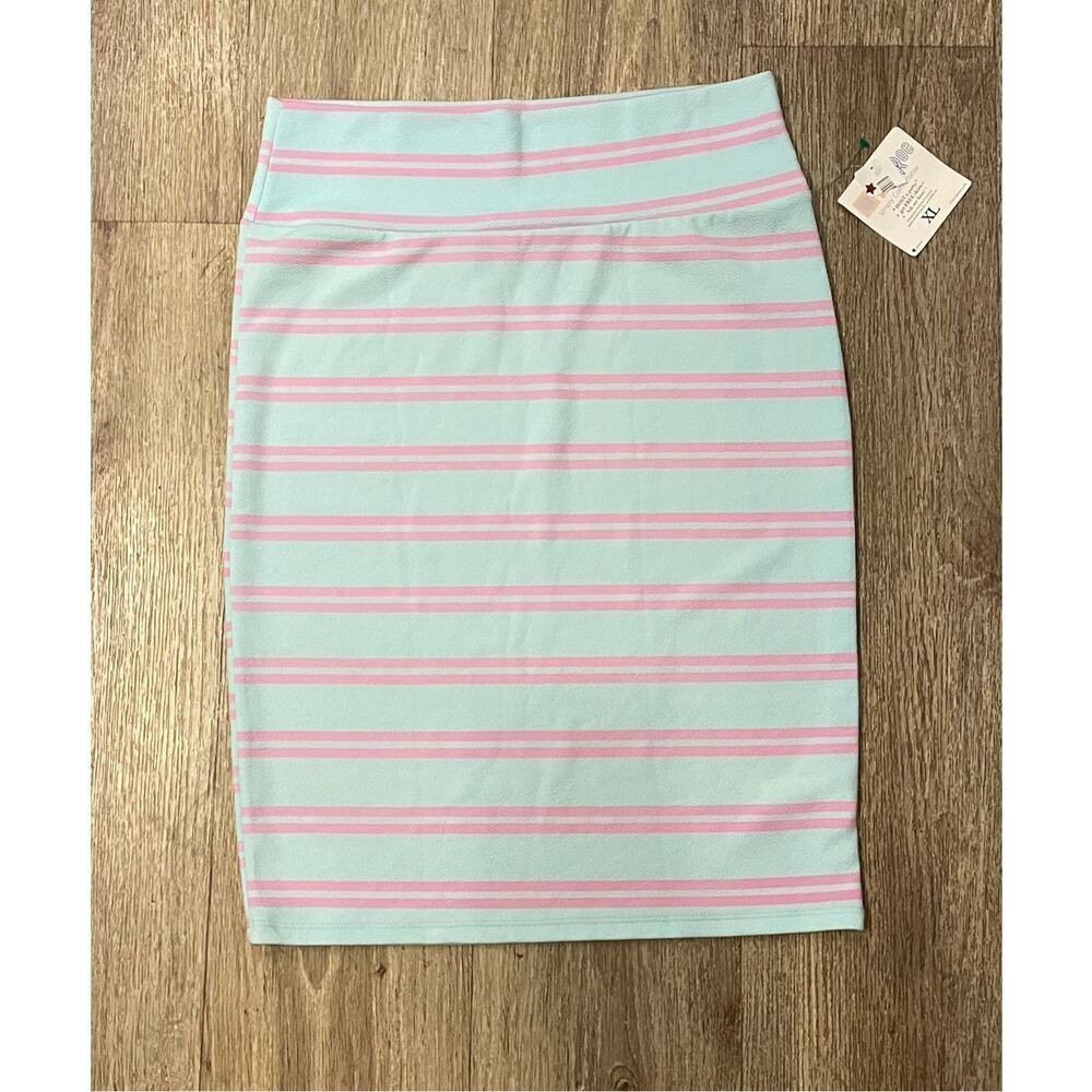 LuLaRoe XL Baby Blue Cotton Candy Pencil Skirt XL New Stretchy